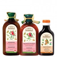 Билков комплект за коса с арганово масло и нар Green Pharmacy