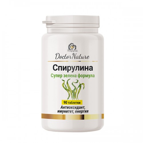 Dr. Nature СПИРУЛИНА, 90 таблетки Dr. Nature СПИРУЛИНА, 90 таблетки